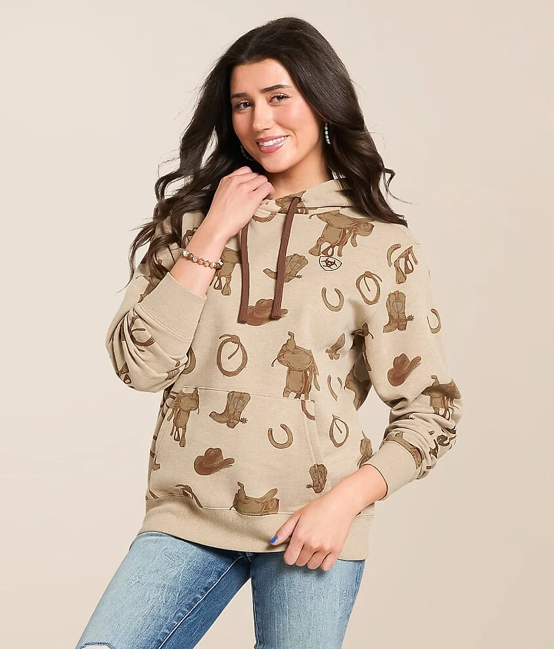 Horse Saddle Hooded Sweatshirt