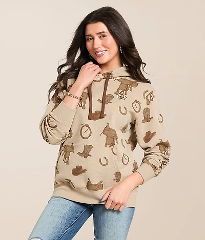 Horse Saddle Hooded Sweatshirt