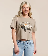 Bison Cropped T-Shirt