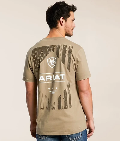 Wooden Diamond Flag T-Shirt