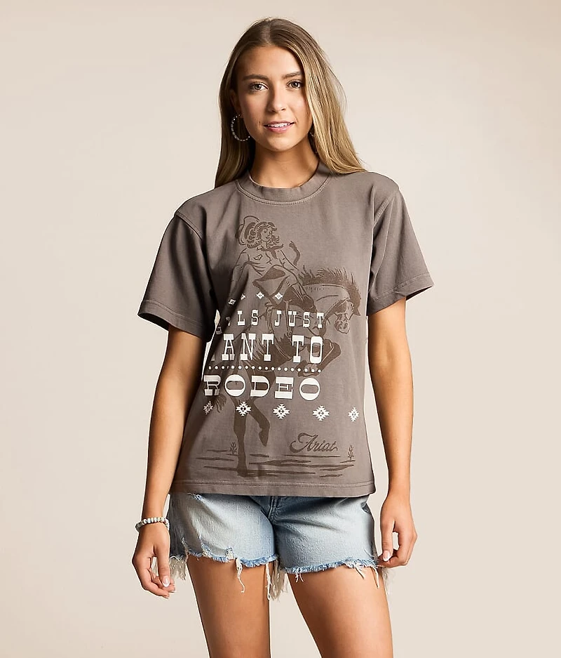 Cowgirl Poster Boyfriend T-Shirt