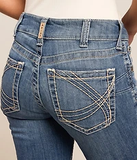 Mid-Rise Straight Stretch Jean