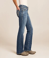 Mid-Rise Straight Stretch Jean