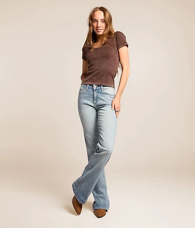 High Rise Slim Trouser Stretch Jean