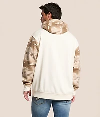 Southwestern Color Block Hooded Sweatshirt
