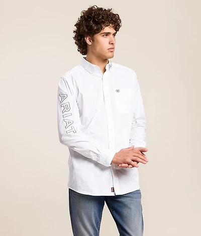 Team Logo Twill Fitted Shirt