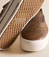 Skylar Tooled Leather Shoe
