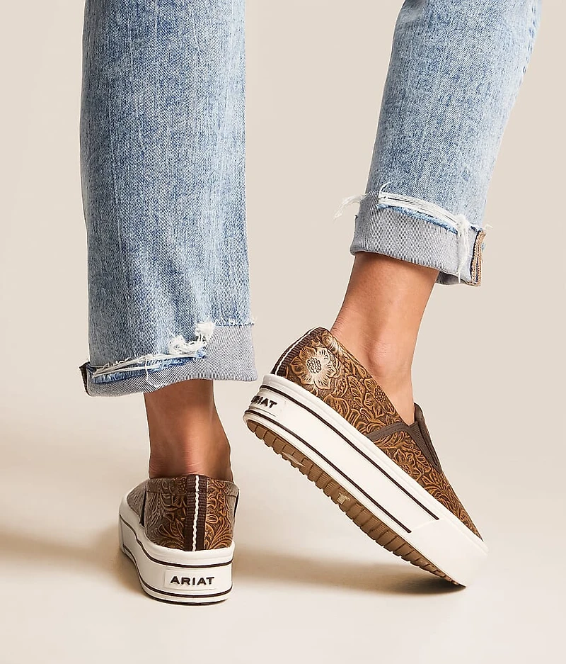 Skylar Tooled Leather Shoe