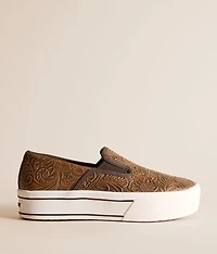 Skylar Tooled Leather Shoe