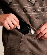 Southwest Color Block Hooded Sweatshirt