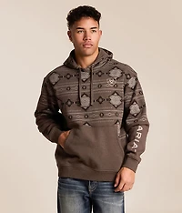 Southwest Color Block Hooded Sweatshirt