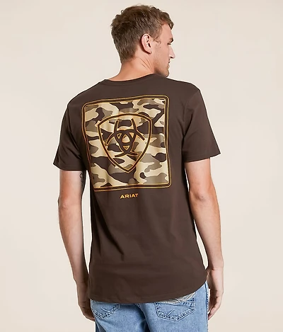 Camo Square Shield T-Shirt
