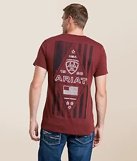 Layered Patriot Stamp T-Shirt
