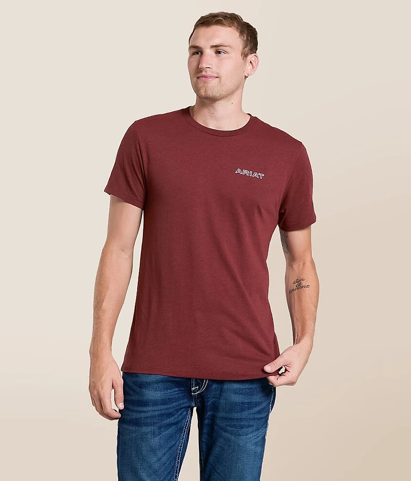 Layered Patriot Stamp T-Shirt
