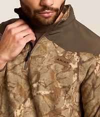 Basis Camo Quarter Zip Fleece Pullover