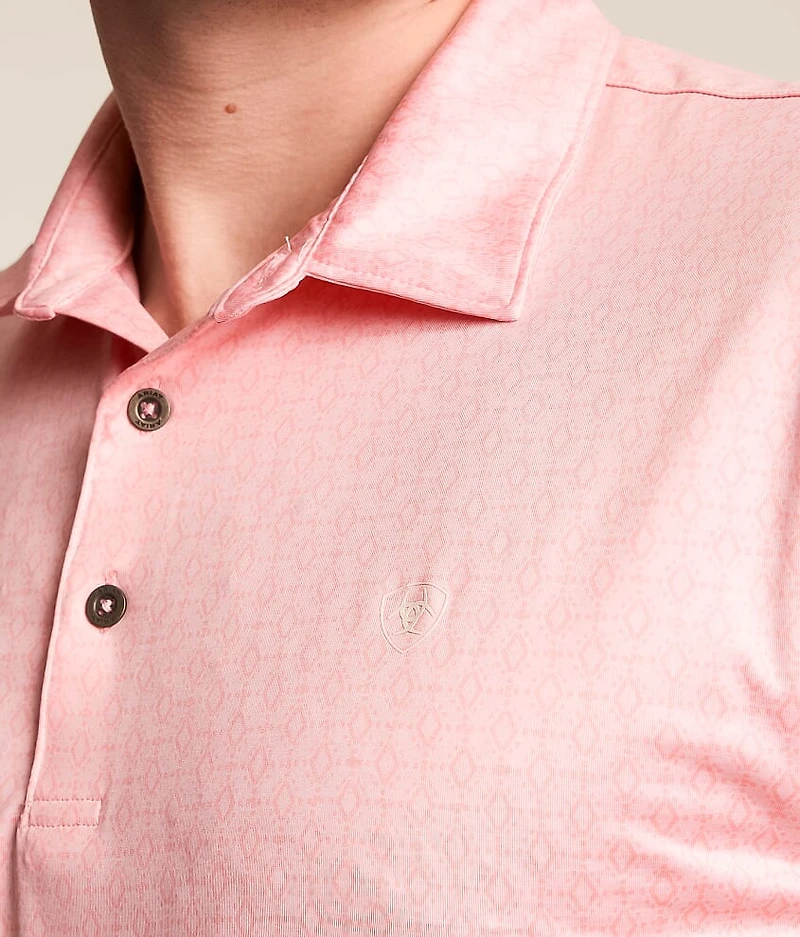 Geo Draw Performance Fitted TEK Polo