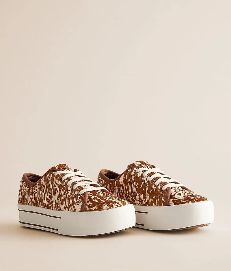 Skylar Cow Print Leather Sneaker