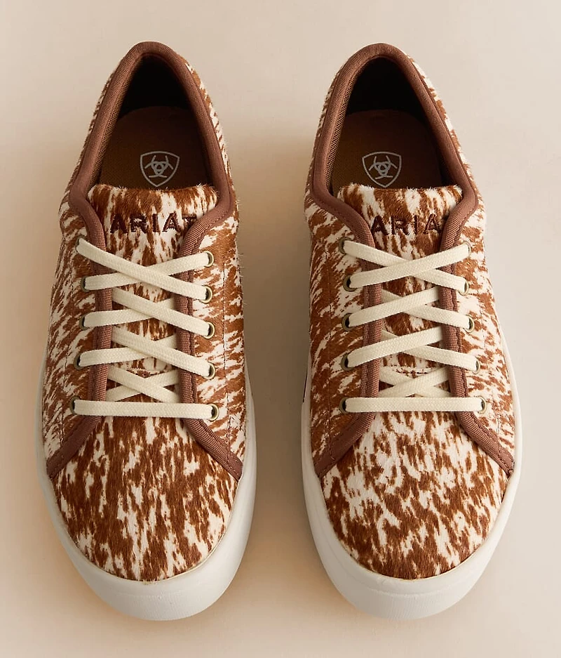Skylar Cow Print Leather Sneaker