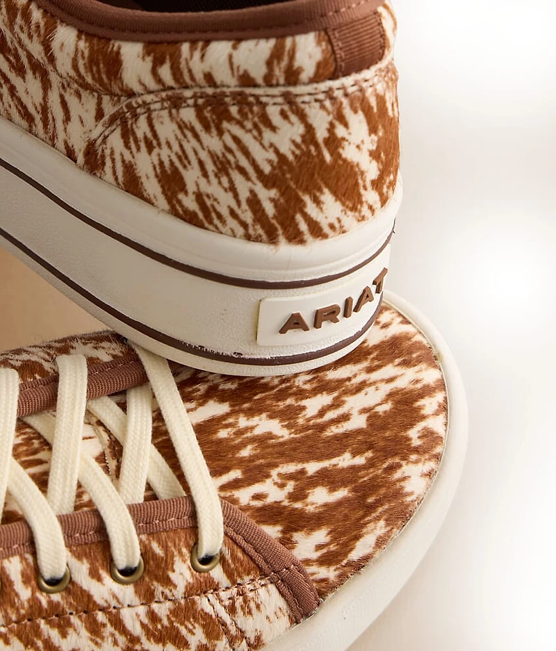 Skylar Cow Print Leather Sneaker