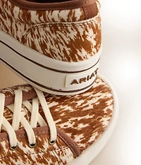 Skylar Cow Print Leather Sneaker