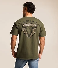 Camo Longhorn Shield T-Shirt