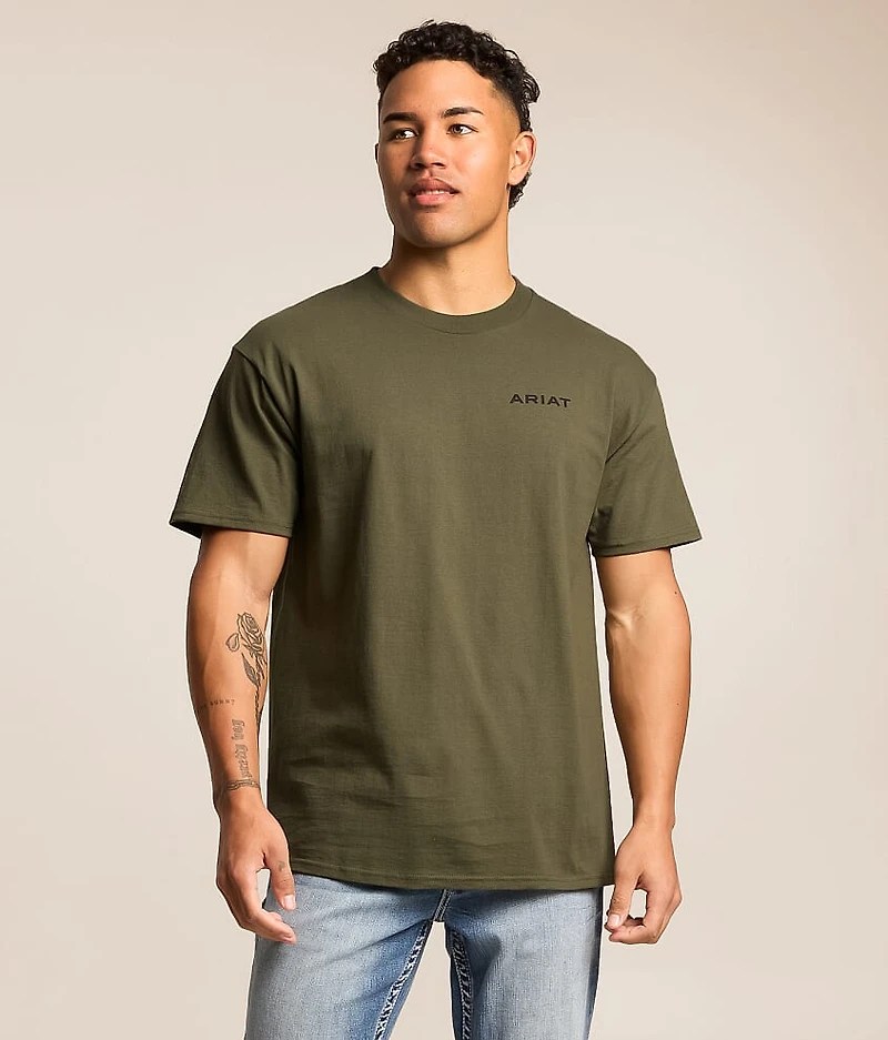 Camo Longhorn Shield T-Shirt
