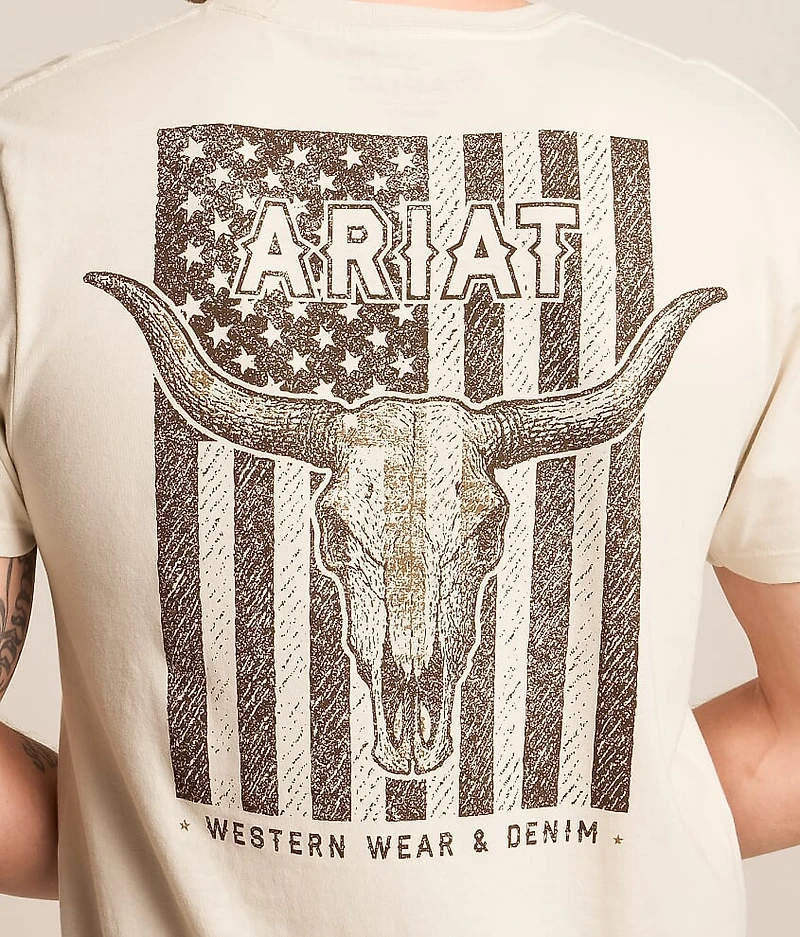 Sketch Longhorn Patriot T-Shirt