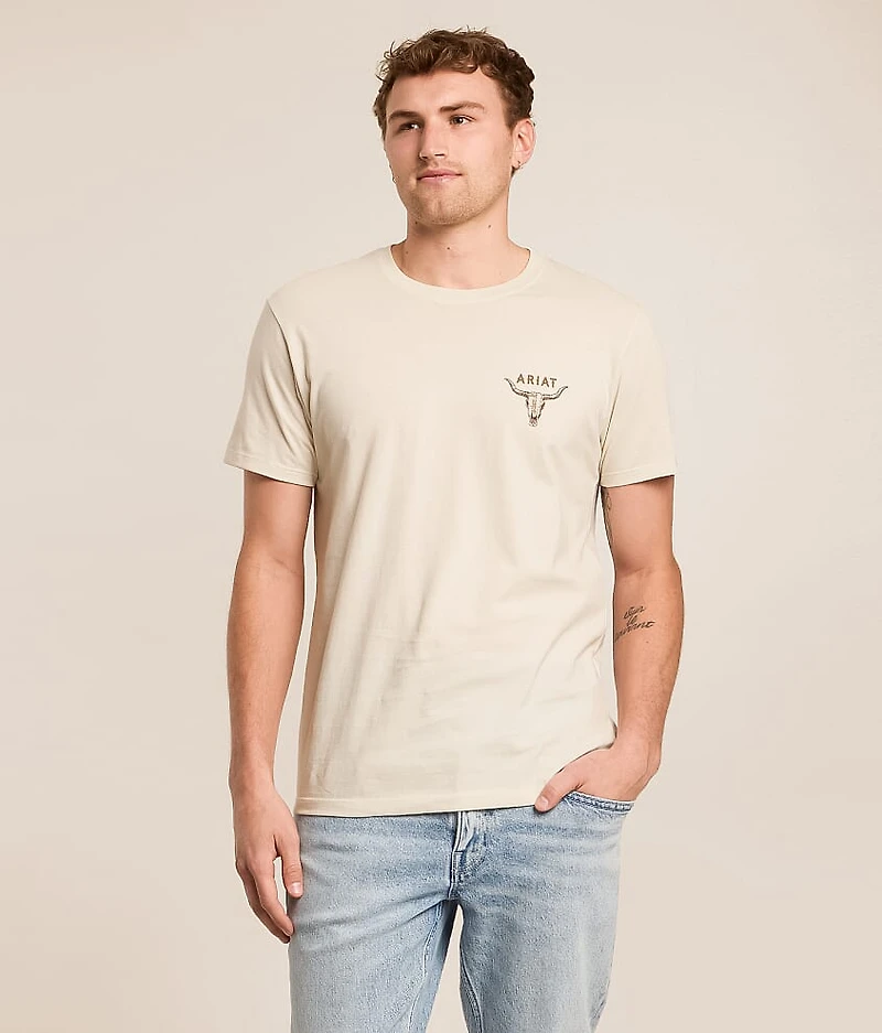 Sketch Longhorn Patriot T-Shirt