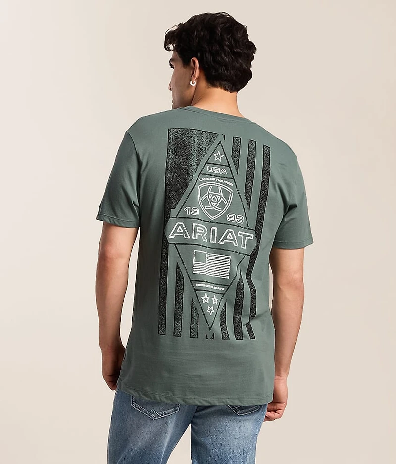 Layered Patriot Stamp T-Shirt