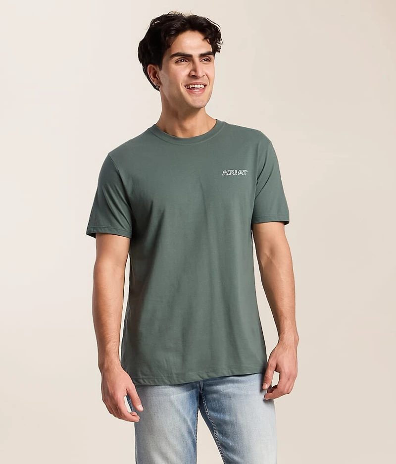 Layered Patriot Stamp T-Shirt