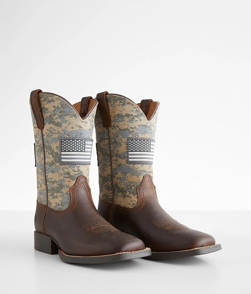 Boys - Patriot Leather Cowboy Boot