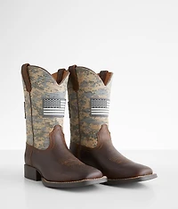Boys - Patriot Leather Cowboy Boot