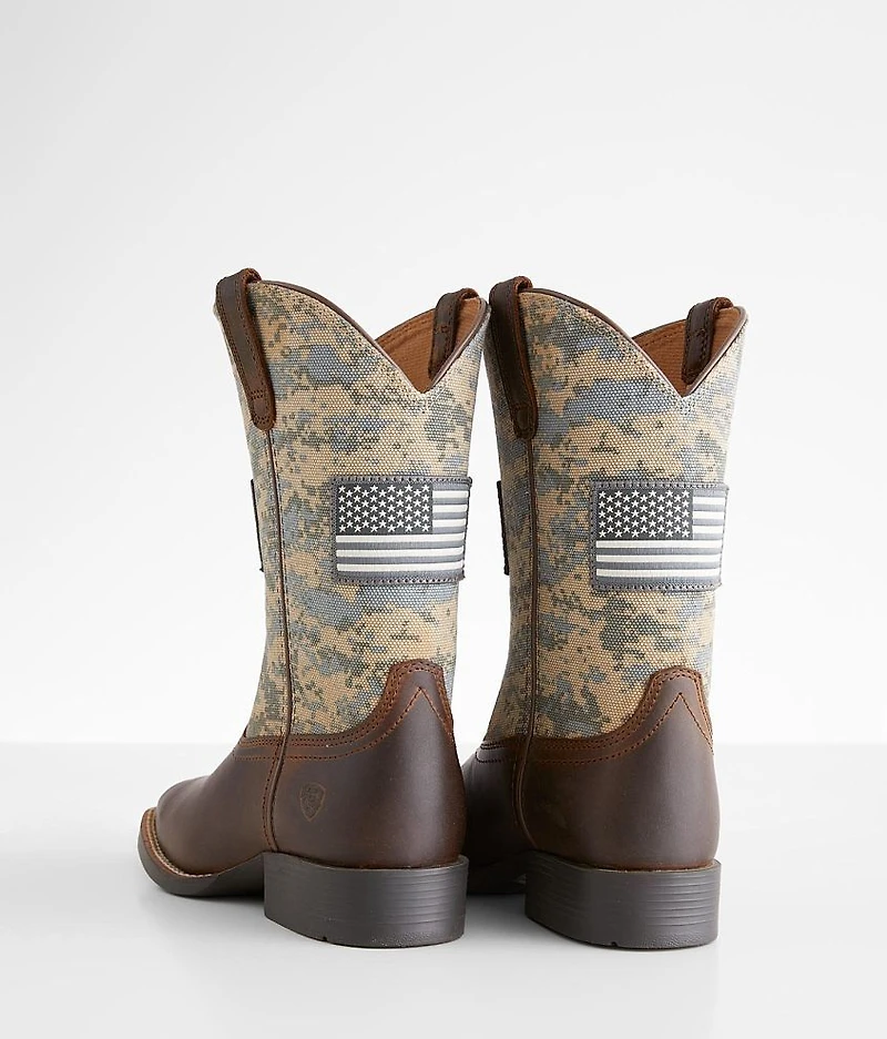 Boys - Patriot Leather Cowboy Boot