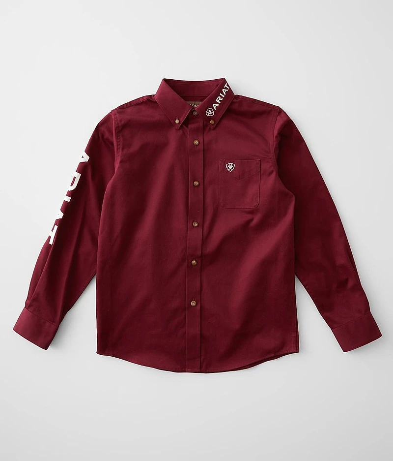 Boys - Team Logo Stretch Shirt