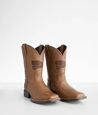 Boys - Patriot Leather Cowboy Boot