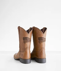 Boys - Patriot Leather Cowboy Boot