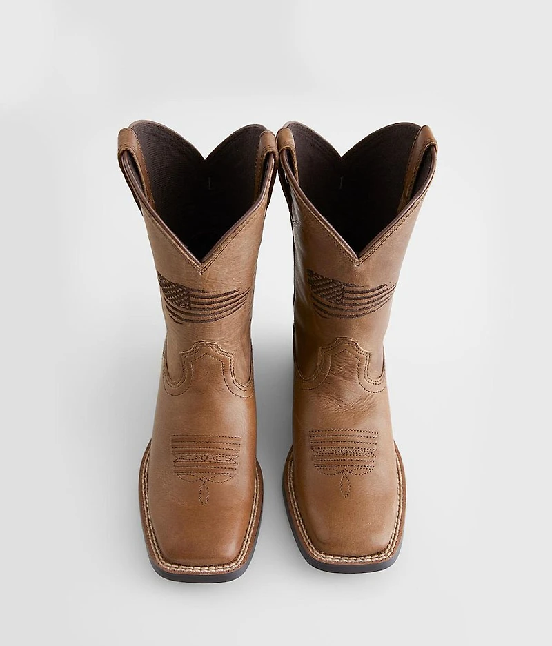 Boys - Patriot Leather Cowboy Boot