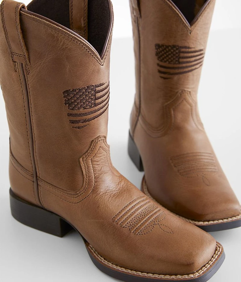 Boys - Patriot Leather Cowboy Boot