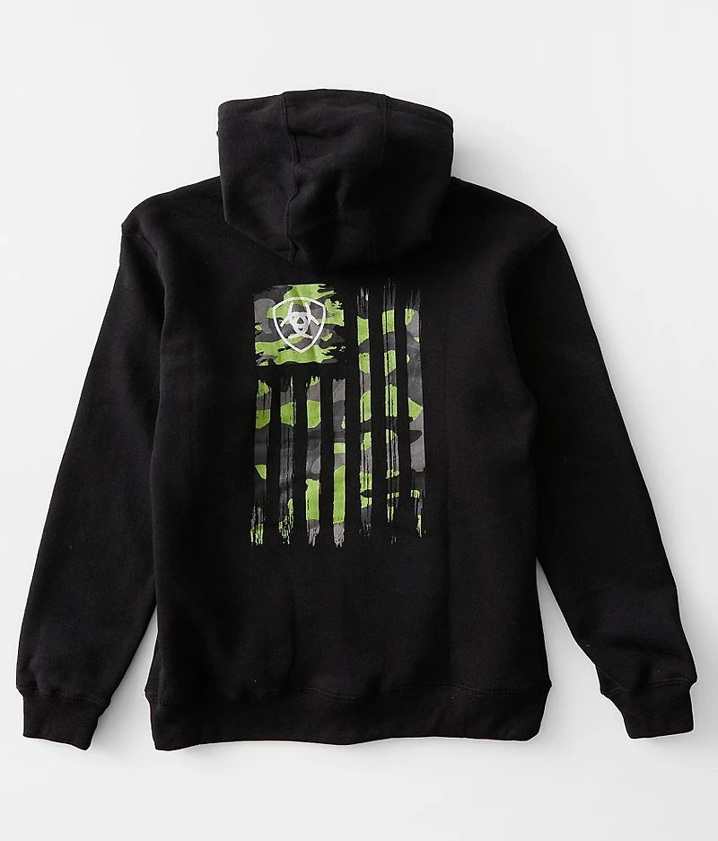 Boys - Camo Flag Hooded Sweatshirt
