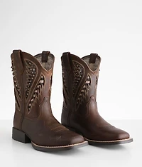 Boys - Quick Draw Leather Cowboy Boot