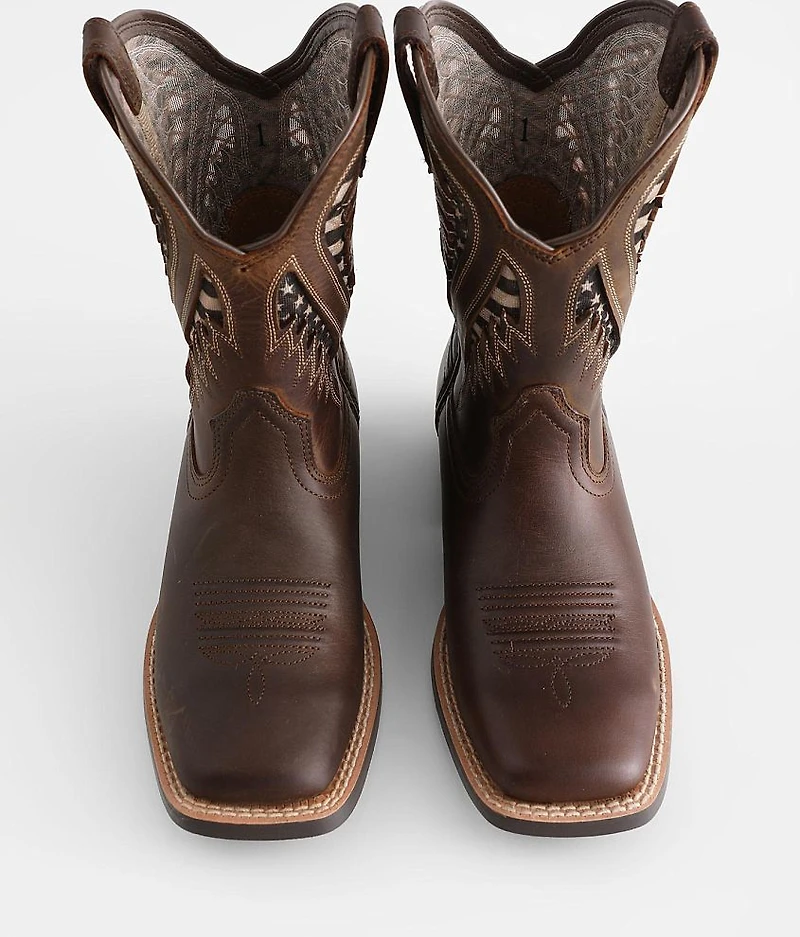 Boys - Quick Draw Leather Cowboy Boot