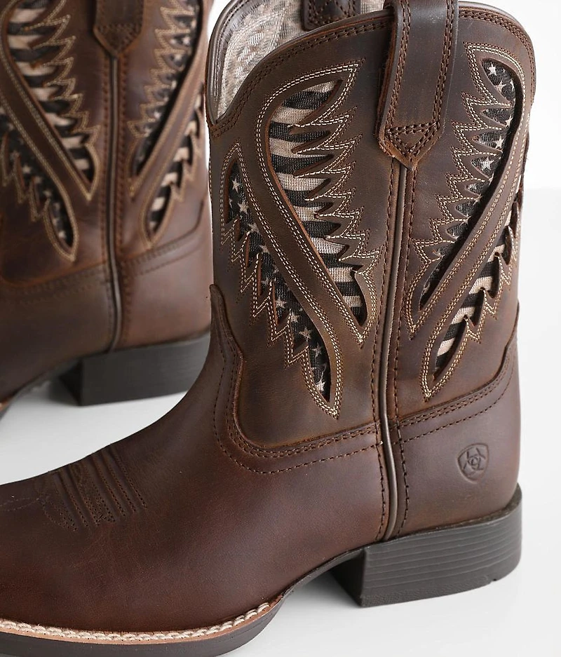 Boys - Quick Draw Leather Cowboy Boot