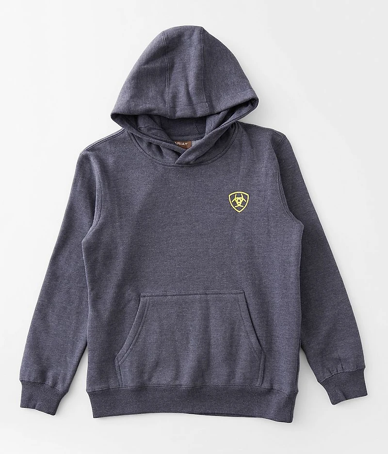 Boys - Gradient Badge Hooded Sweatshirt