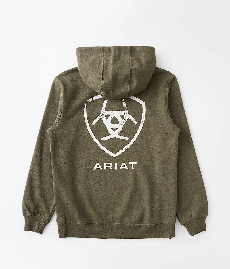 Boys - Stamped Shield Hooded Sweatshirt