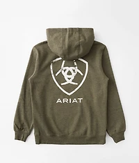 Boys - Stamped Shield Hooded Sweatshirt