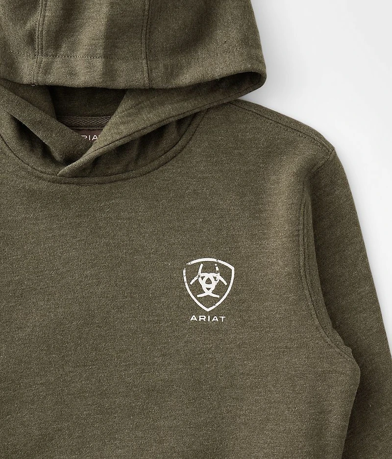 Boys - Stamped Shield Hooded Sweatshirt