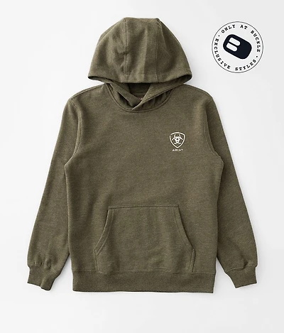 Boys - Stamped Shield Hooded Sweatshirt