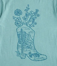 Girls - Garden Boot T-Shirt