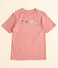 Girls - Mini Cow Squad T-Shirt