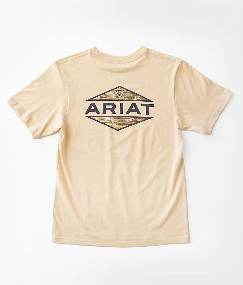 Boys - Camo Wooden Diamond T-Shirt